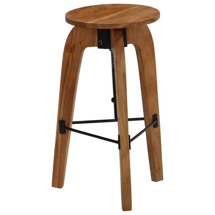 vidaXL Bar Chairs 2 pcs Solid Acacia Wood