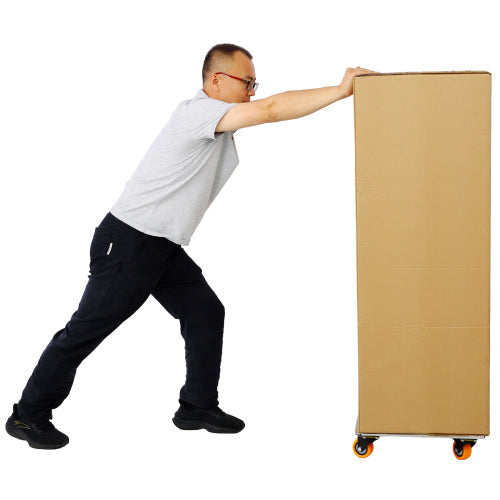 Movers Dolly Heavy Duty Furniture Dolly Trolley Cart 18''x12'' Aluminum Frame With 3'' TPU Professional Casters With Brake Option