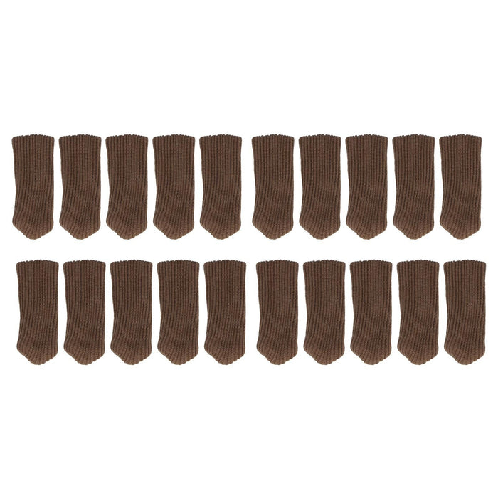 20Pcs Knitted Chair Covers Double Thickness Furniture Leg Cover Legs Floor Protectors for Desks