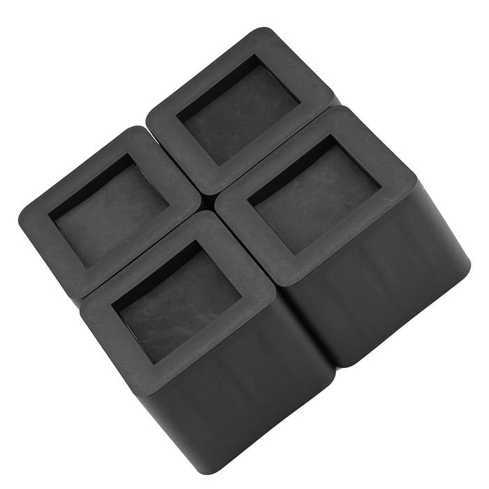 4pcs Set Furniture Leg Risers PP Plastic NOn Slip Riser for Table Desk Bed Sofa Black Color