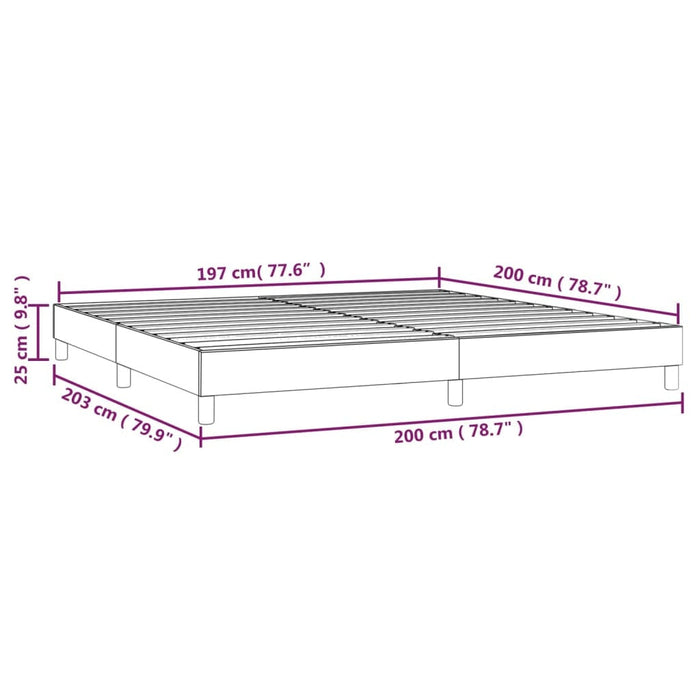 vidaXL Posteľ bez matraca zelená 200x200 cm látka