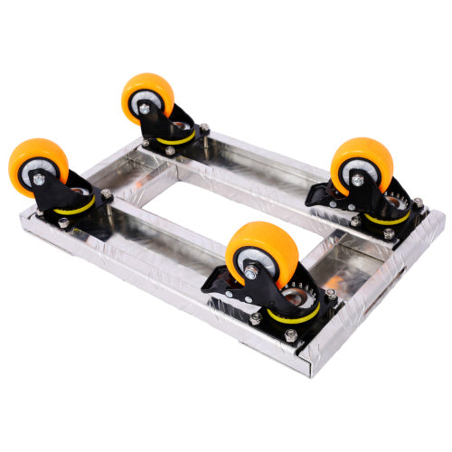 Movers Dolly Heavy Duty Furniture Dolly Trolley Cart 18''x12'' Aluminum Frame With 3'' TPU Professional Casters With Brake Option