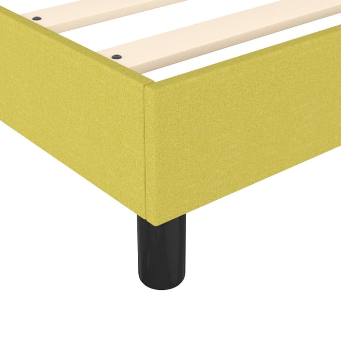 vidaXL Posteľ bez matraca zelená 200x200 cm látka