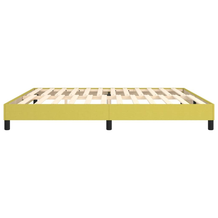 vidaXL Posteľ bez matraca zelená 200x200 cm látka