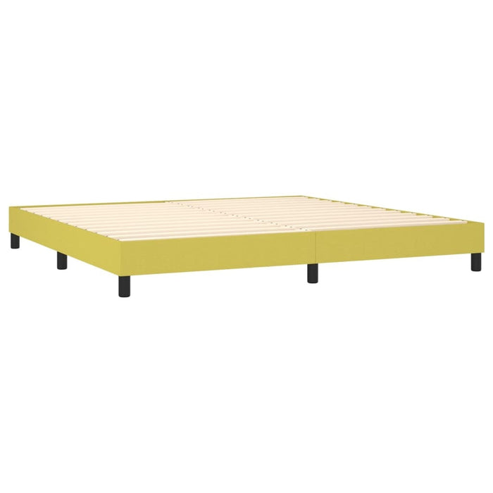vidaXL Posteľ bez matraca zelená 200x200 cm látka