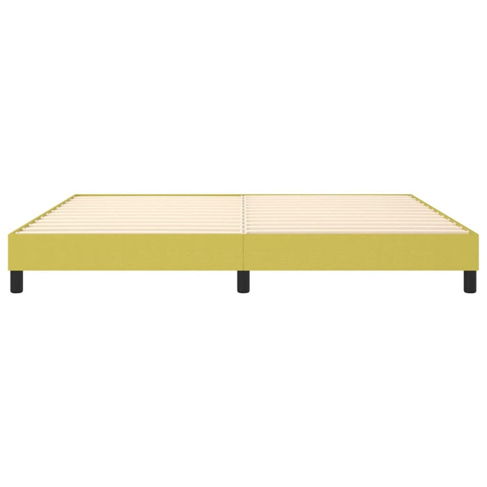 vidaXL Posteľ bez matraca zelená 200x200 cm látka