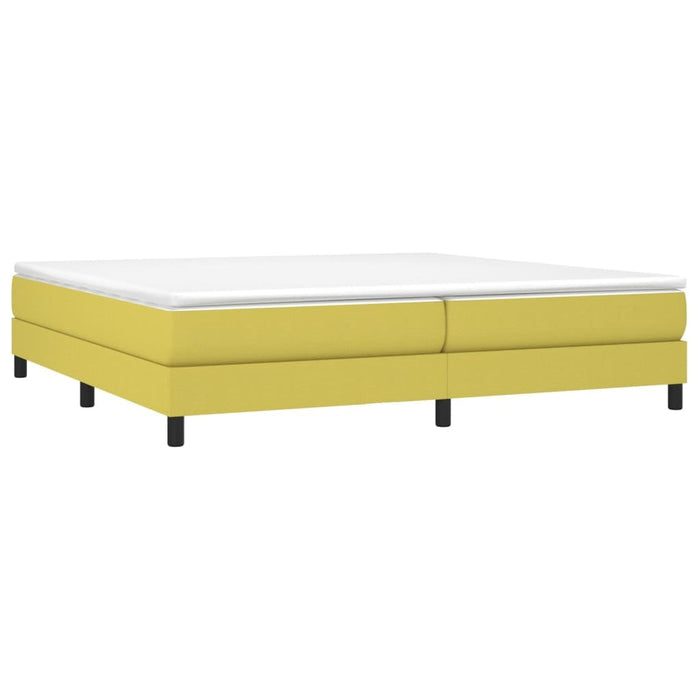 vidaXL Posteľ bez matraca zelená 200x200 cm látka